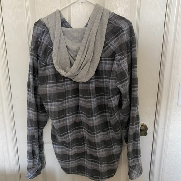 RSQ Flannel Hoodie - Picture 2 of 2